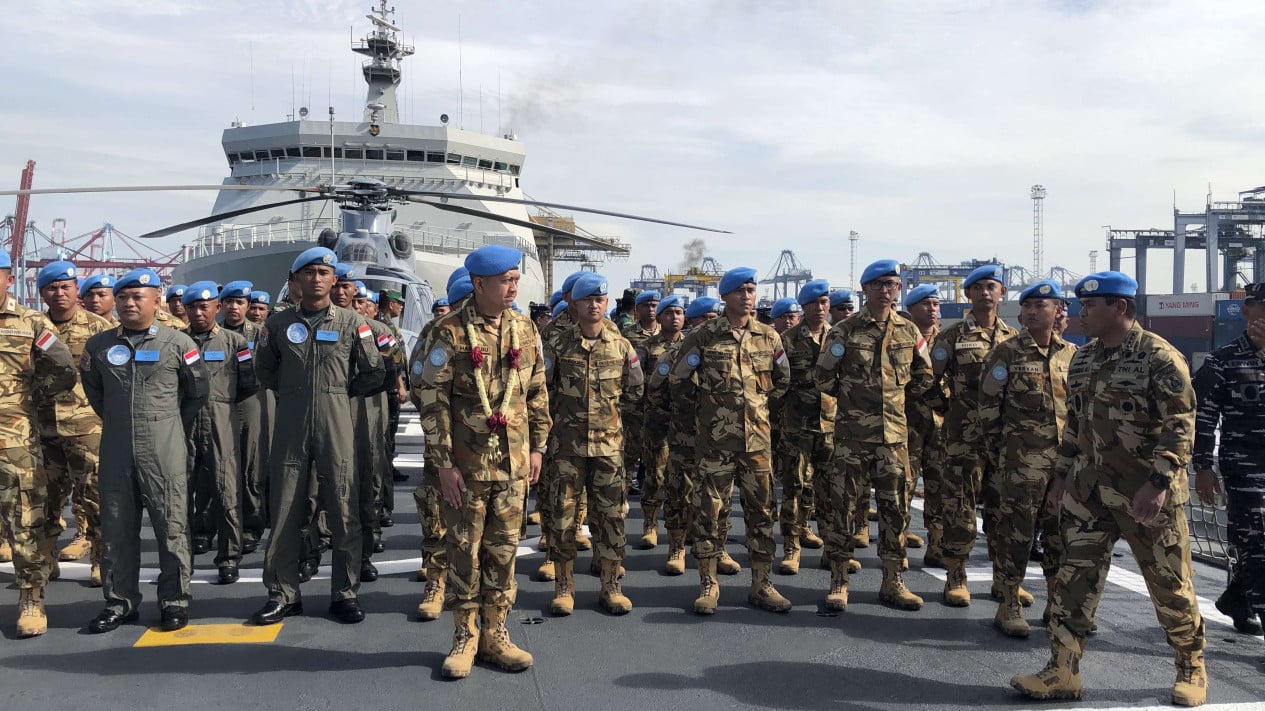 Pasukan TNI AL dari Misi PBB di Lebanon
